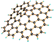 graphene sheet with adatom C62H20