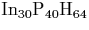 $\rm
In_{30}P_{40}H_{64}$